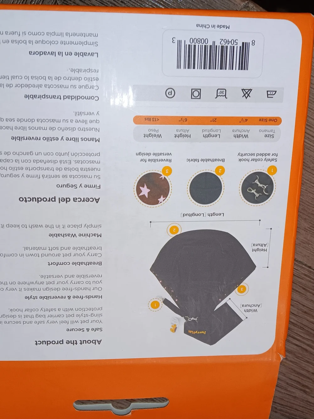 Black Pet Sling - Hands-Free Dog Carrier